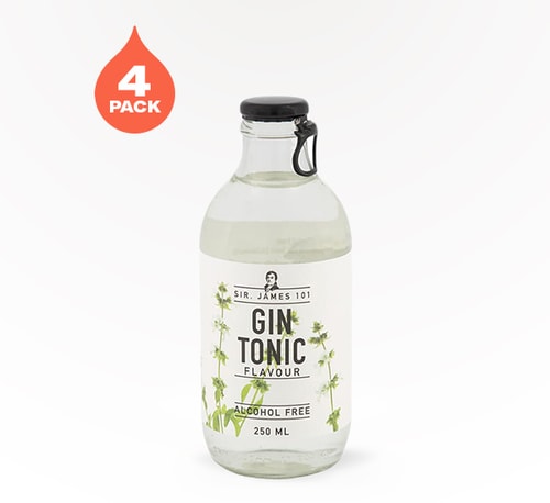 Sir. James 101 Alcohol-Free Gin Tonic 4 Cans (250ml)