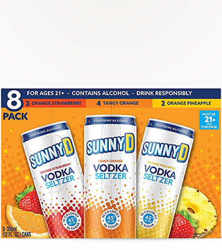 SunnyD Vodka Seltzer Variety Pack 8 Cans (12oz)