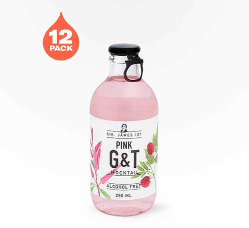 Sir. James 101 Alcohol-Free Pink Gin Tonic 12 bottles 250 ml