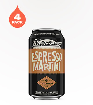 Two Roads Brewing Nightshaker Espresso Martini 4 Cans 12oz