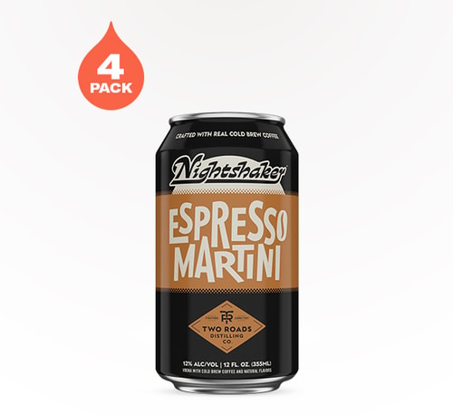 Two Roads Brewing Nightshaker Espresso Martini 4 Cans 12oz