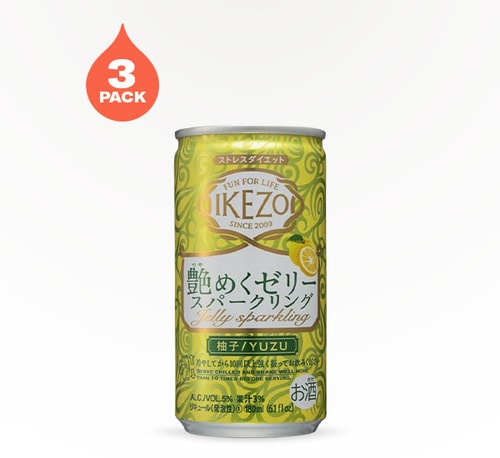 Ozeki Ikezo Jelly Sparkling Sake 3 Cans 187 ml