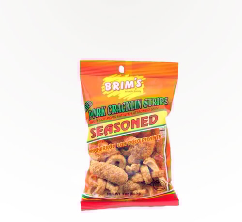Brim's Snack Food Seasoned Pork Cracklin' Strips 3.125 oz