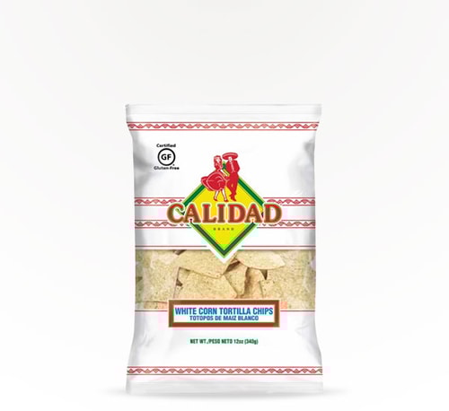 Calidad White Corn Tortilla Chips 12 oz
