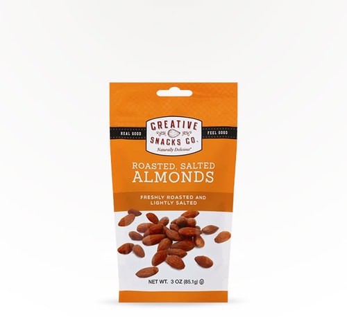 Creative Snacks Almonds Roasted Salted 3 oz