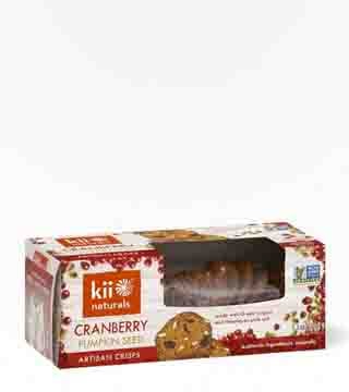 Kii Naturals Artisan Crisps Cranberry Pumpkin Seed 5.3 oz