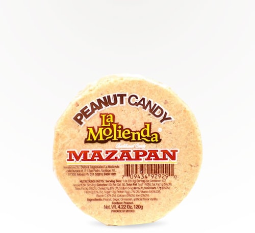 La Molienda Mazapan Big Peanut Candy 4.2 oz