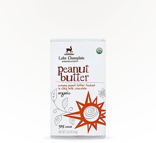 Lake Champlain Chocolates Peanut Butter Filled Milk Chocolate 3.25 oz