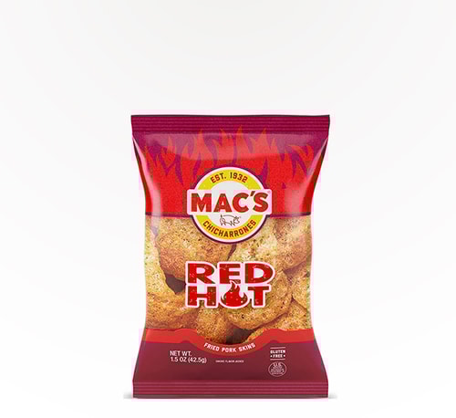 Mac's Red Hot Fried Pork Skins 1 oz