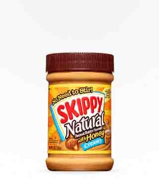 Skippy Natural Creamy Peanut Butter with Honey 15 oz