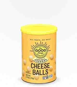 The Good Crisp Cheese Balls Aged White Cheddar 2.75 oz