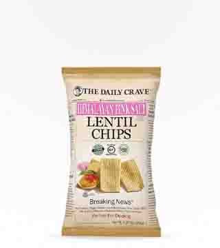 The Daily Crave Breaking News Himalayan Pink Salt Lentil Chips 4.25 oz