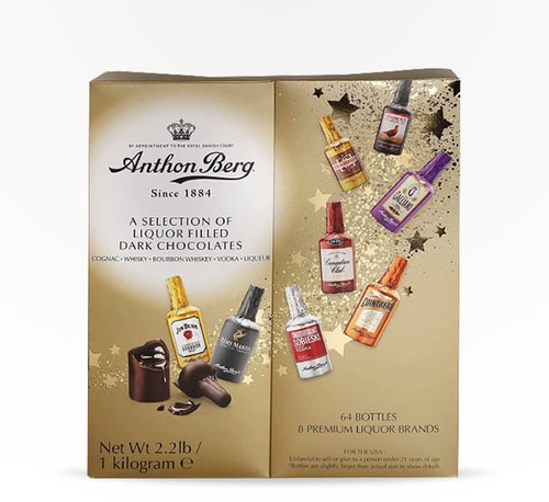 Anthon Berg Selection of Liquor-Filled Dark Chocolates Gift Box 64 Pack
