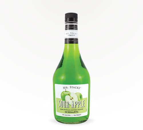 Mr. Stacks Sour Apple Schnapps 750ml (Bottle)
