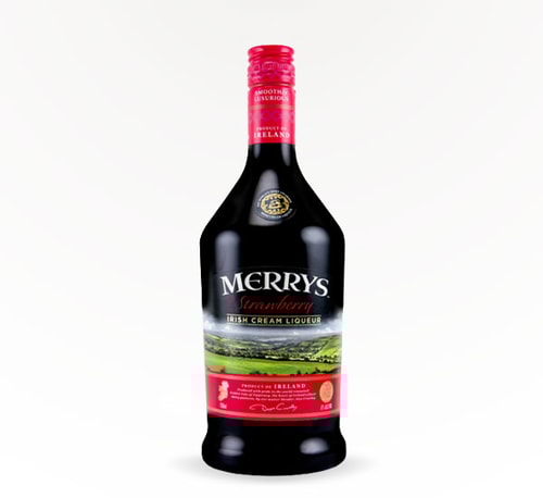Merrys Strawberry Irish Cream Liqueur 750ml (Bottle)