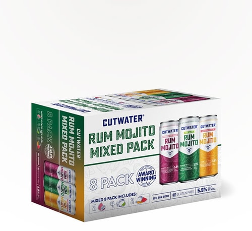 Cutwater Cocktails Rum Mojito Mixed Pack 8 Cans (12oz)