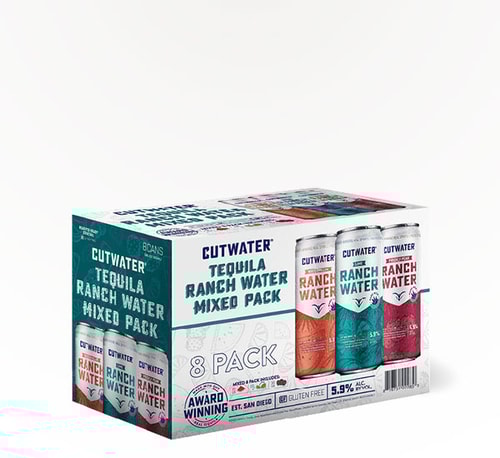 Cutwater Spirits Tequila Ranch Water Mixed Pack 8 Cans (12oz)