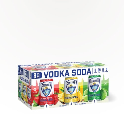 Canteen Spirits Vodka Soda Tropical Variety Pack 8 Cans (12oz)