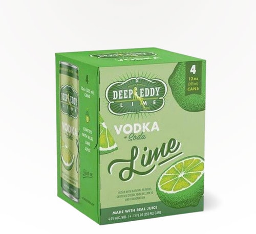 Deep Eddy Vodka and Soda Lime 4 Cans (12oz)