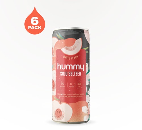 Hummy White Peach 6 Cans 12oz