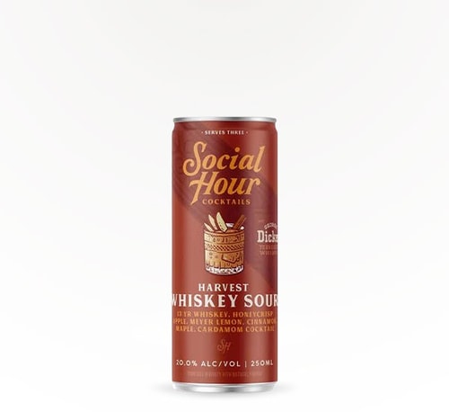 Social Hour Cocktails Harvest Whiskey Sour 8.45 oz can