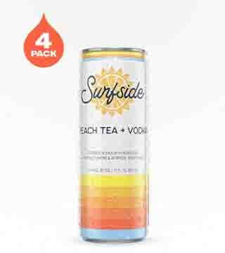 Surfside Peach Tea and Vodka 4 Cans (12oz)