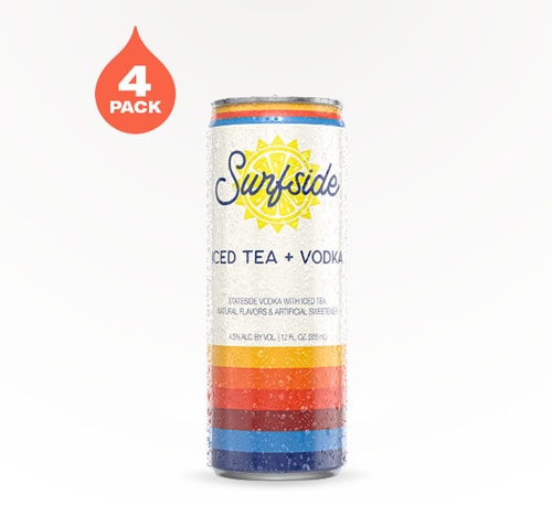 Surfside Iced Tea and Vodka 4 Cans (12oz)