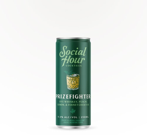 Social Hour Cocktails Prizefighter Rye Whiskey 8.45 oz can