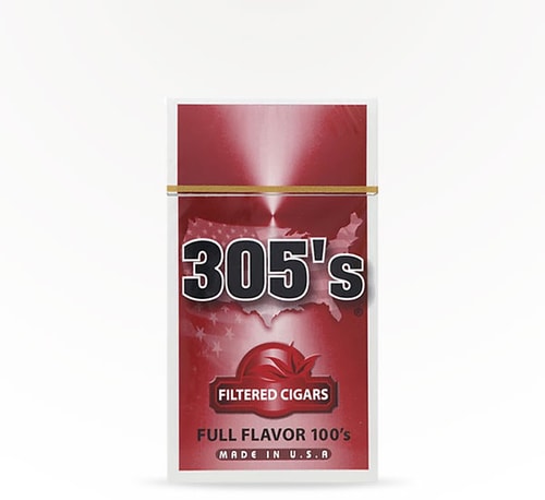305's Filtered Cigars Full Flavor 100's Pack