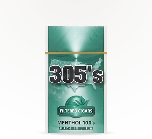305's Filtered Cigars Menthol 100's Pack