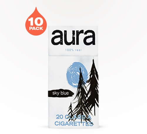 Aura Cigarettes Sky Blue Carton