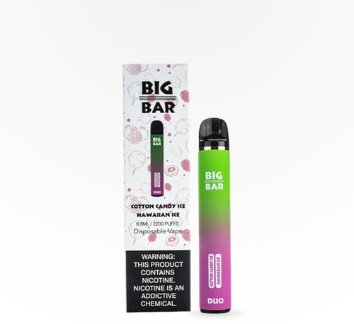 Big Bar Vape Duo Cotton Candy Ice and Hawaiian Ice 6.5 ml