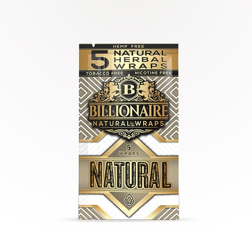 Billionaire Tea Leaf Herbal Wraps Natural 5 Pack