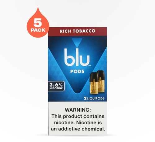 My Blu Pods Rich Tobacco 3.6% 5 pack 2 count