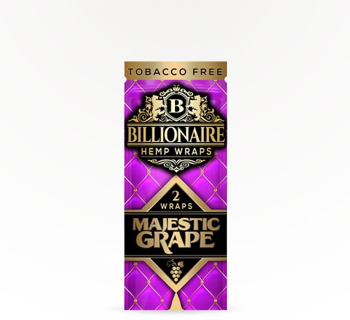 Billionaire Hemp Wraps Majestic Grape 2 count