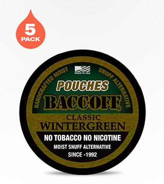 BaccOff Pouches Classic Wintergreen 5 pack 0.63 oz