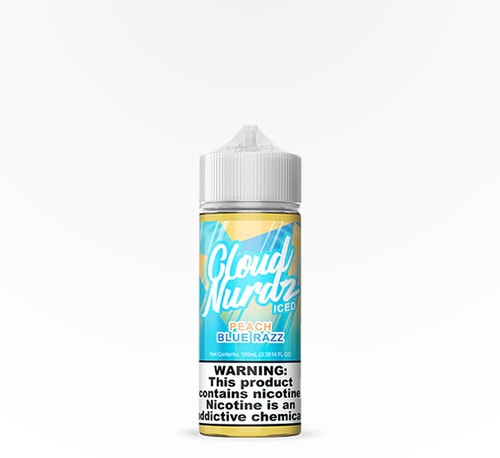 Cloud Nurdz Iced Peach Blue Razz 0 mg 100 ml