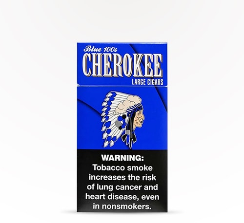 Cherokee Large Cigars Blue 100's Pack