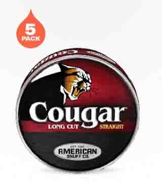 Cougar Long Cut Straight 5 pack 1.2 oz