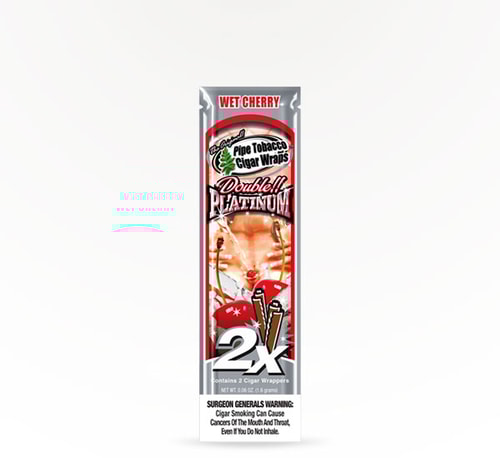 Double Platinum Wet Cherry Cigar Wrappers 2 Count