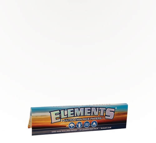Elements King Size Ultra Thin Rice Rolling Paper 33 count