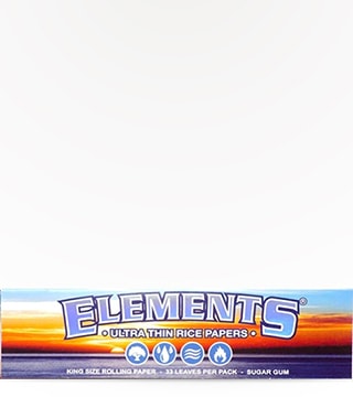 Elements Ultra Thin Rice Papers King Size Slim 33 count