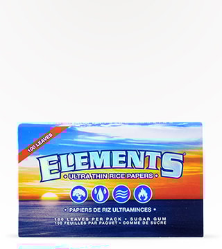 Elements Ultra Thin Rice Papers Single Wide 100 count