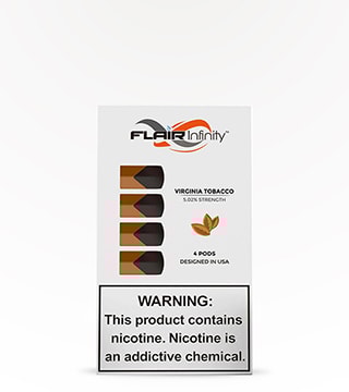 Flair Infinity Pods 5 Percent Virginia Tobacco 4 Pack