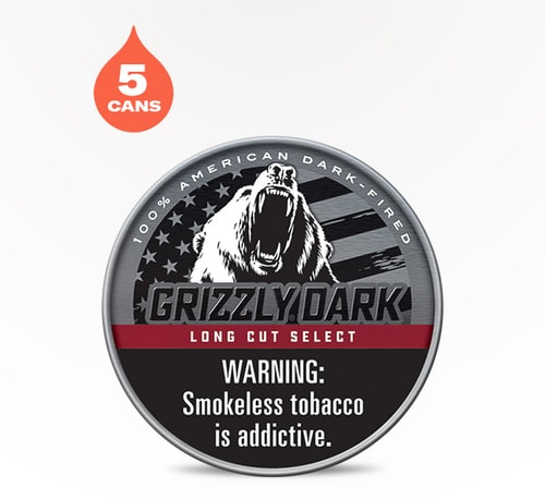 Grizzly Long Cut Dark Select 5 pack 1.2 oz