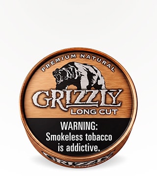 Grizzly Long Cut Natural 1.2 oz