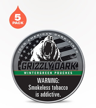 Grizzly Pouches Dark Wintergreen 5 Pack