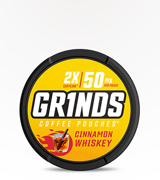 Grinds Coffee Pouches Cinnamon Whiskey 18 pouches