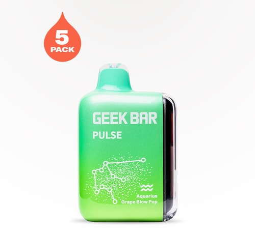 GEEK BAR Pulse 15000 Grape Blow Pop 5% 5 count
