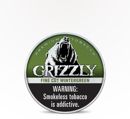 Grizzly Fine Cut Wintergreen 1.2 oz